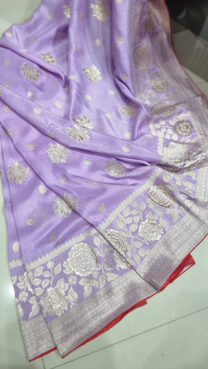 Ravina Munga saree/Munga silk saree/sari - Saffronfashionindia