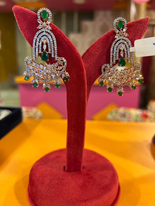 Ribika cocktail earrings - Saffronfashionindia