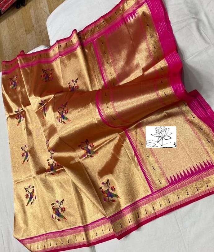 Muniya inspired paithani dupatta - Saffronfashionindia