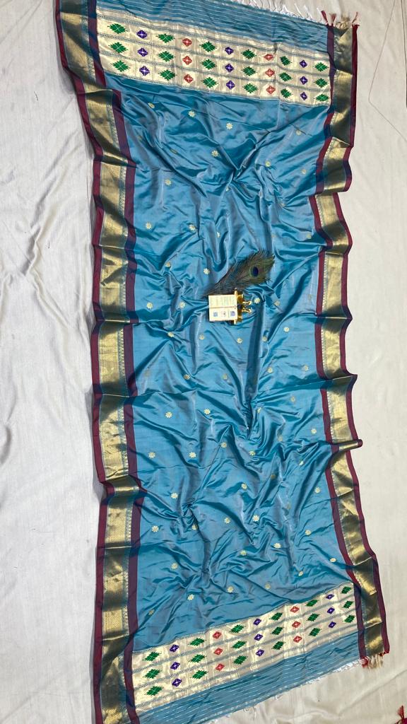 Paithani inspired dupatta - Saffronfashionindia