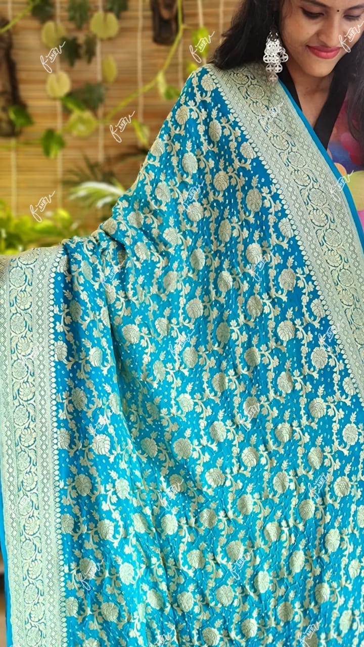 Vibrant dupatta - Saffronfashionindia