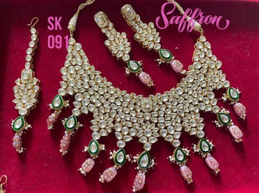 Akbarana wedding bridal set - Saffronfashionindia