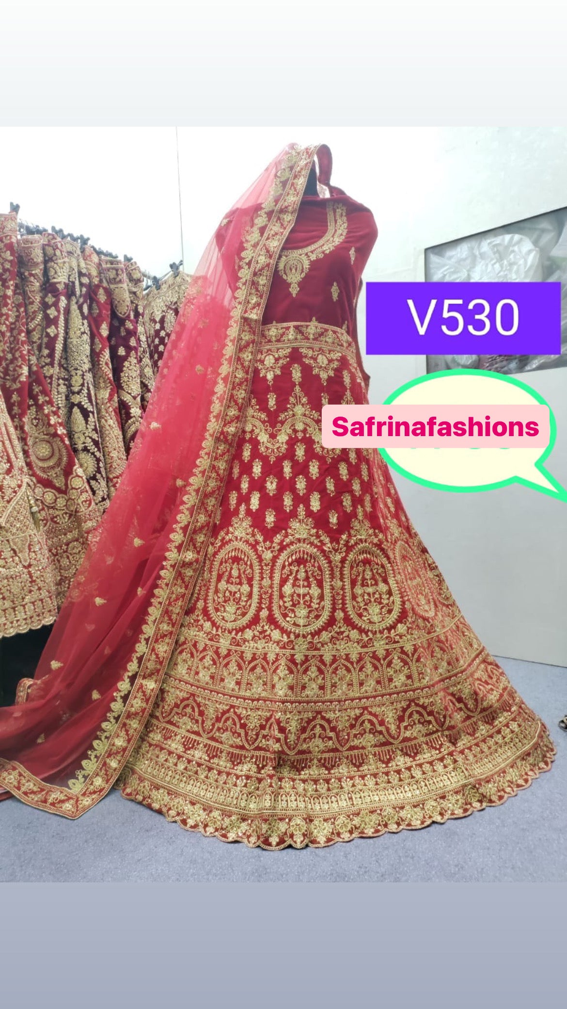 Ridhima Indian traditional Pakistani bridal lehangas - Saffronfashionindia