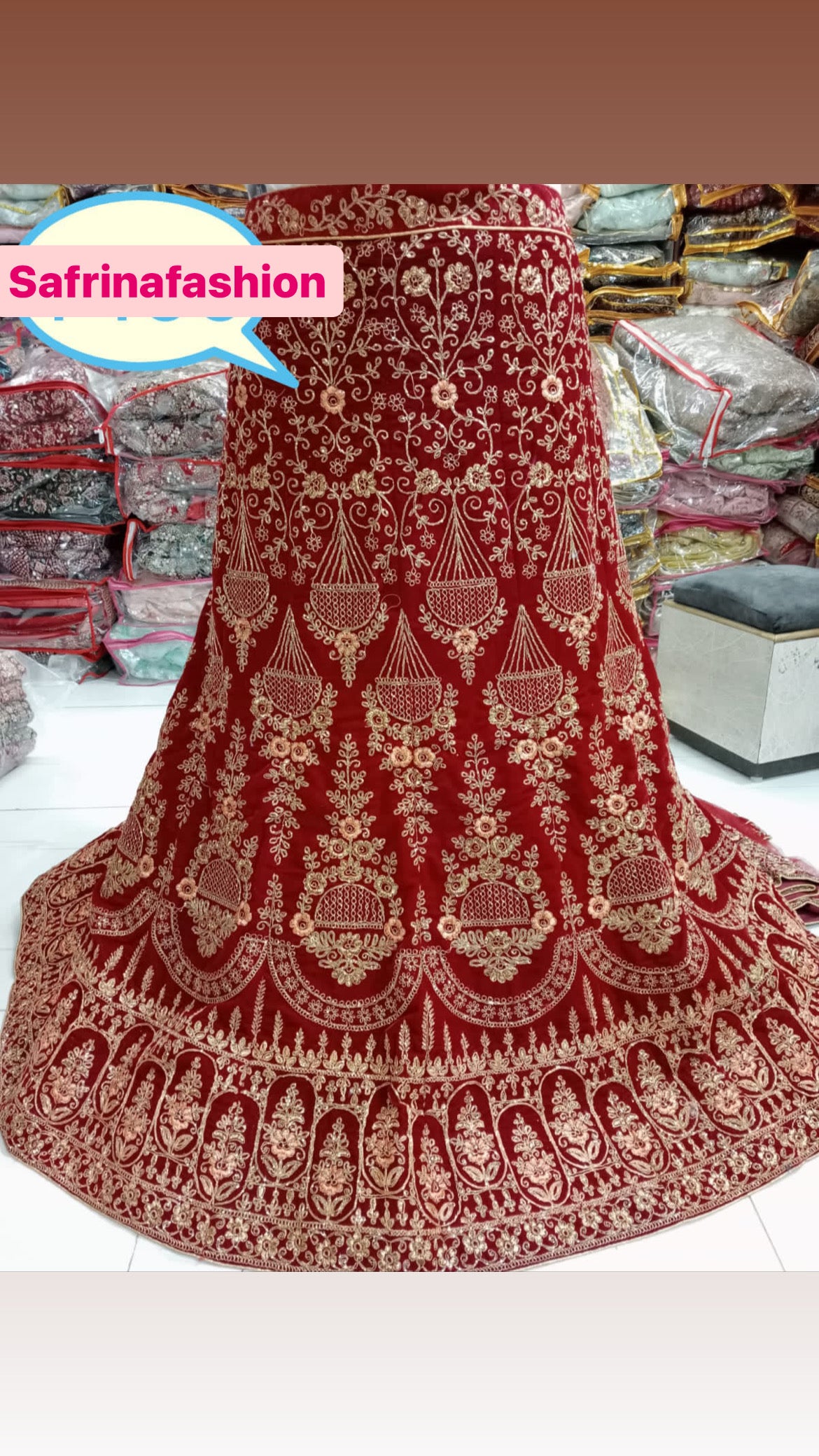 Nausheen bridal lehangas - Saffronfashionindia