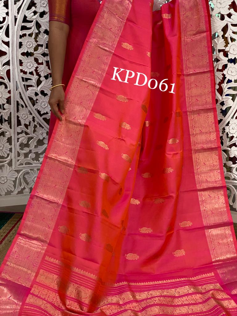 Beautiful kanchi Kanchipuram dupatta - Saffronfashionindia