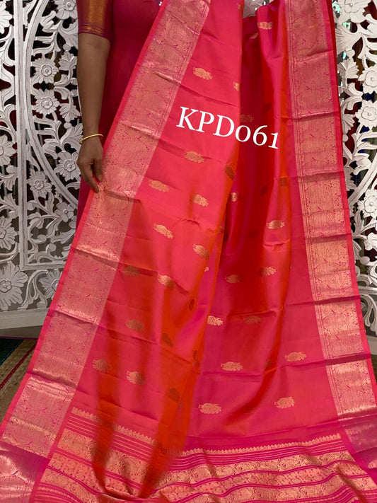 Beautiful kanchi Kanchipuram dupatta - Saffronfashionindia
