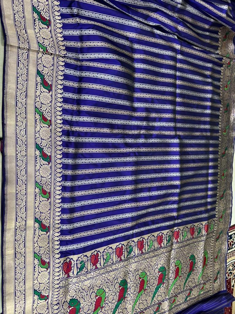 Sulochana handloom Katan saree - Saffronfashionindia