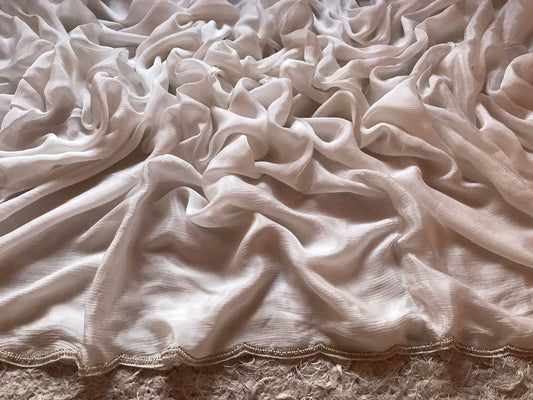 White beauty saree - Saffronfashionindia