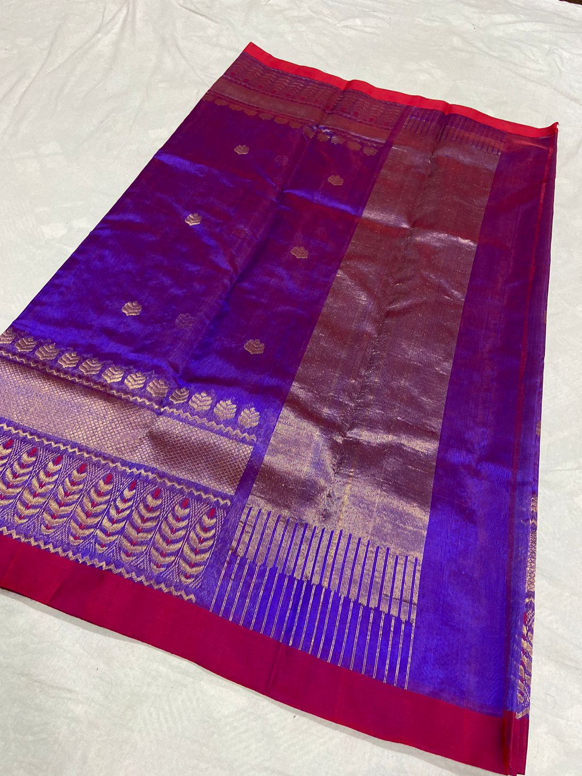 Anaisha Chanderi silk saree - Saffronfashionindia