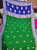 Handcrafted chiffon saree/banarsi saree/sari