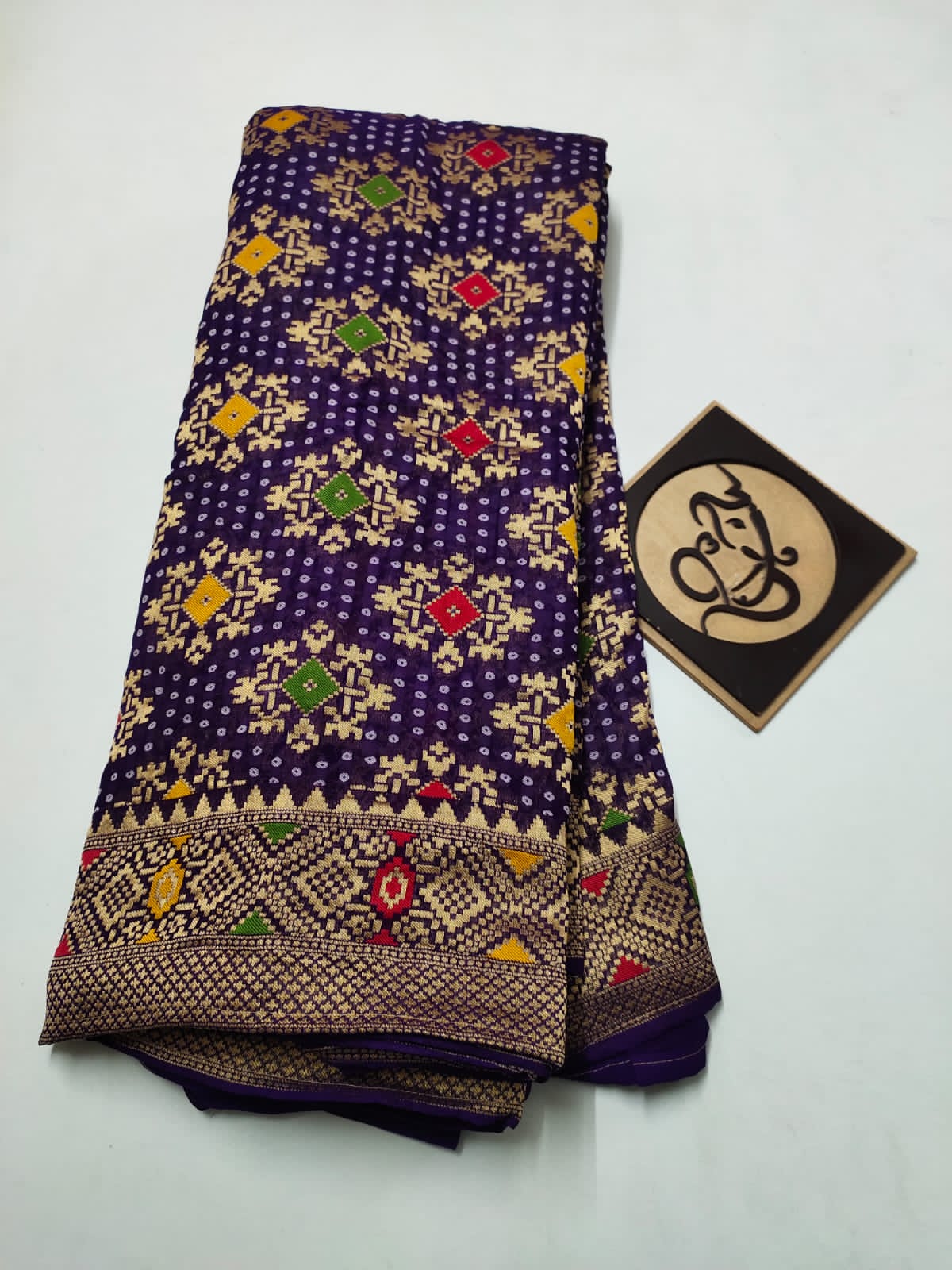 Arvinahi banarsi gorgette saree - Saffronfashionindia