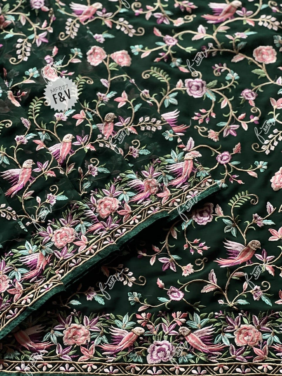 Parsi inspired Kashmiri saree Parsi inspired saree SaffronFashion