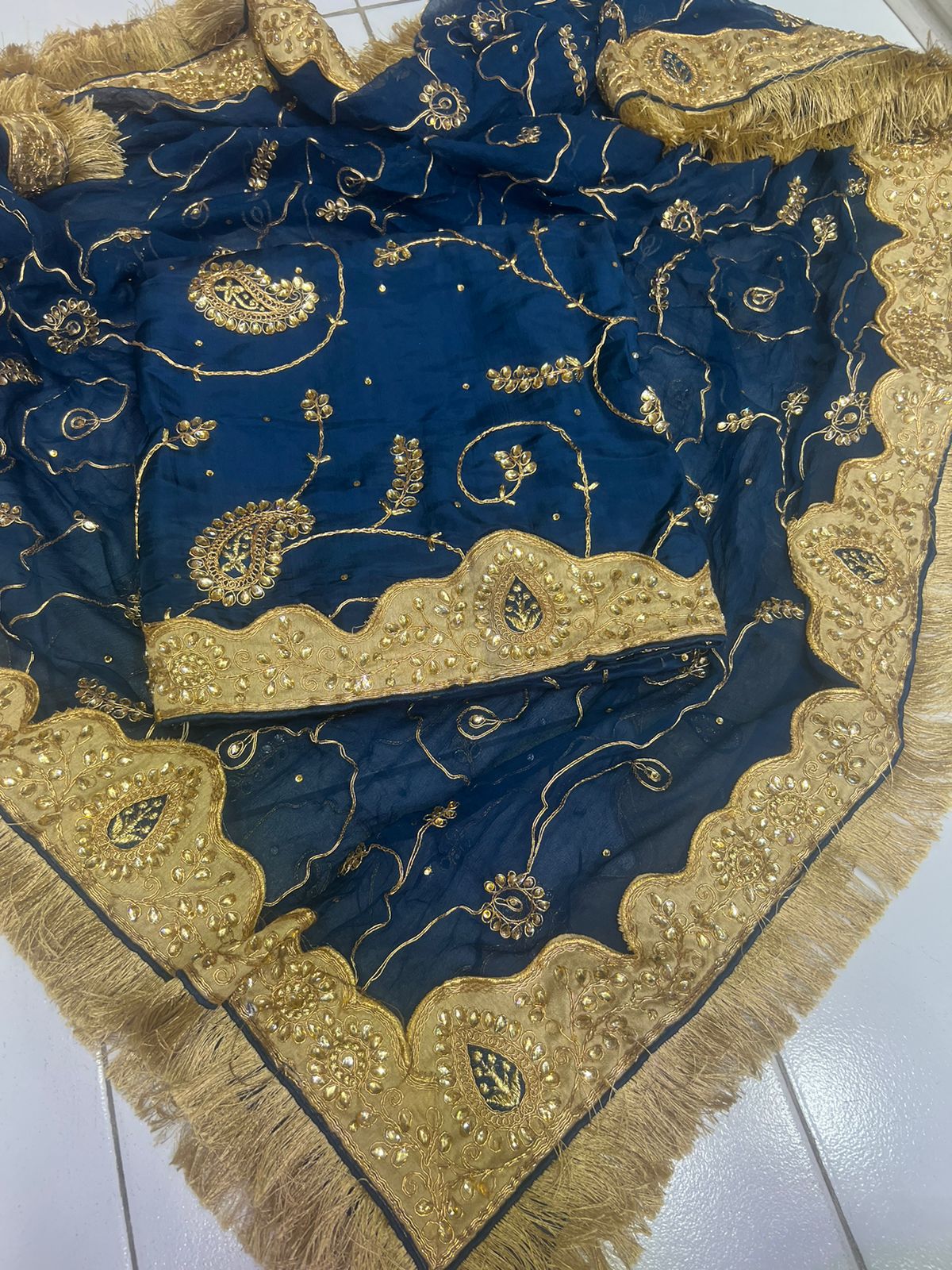 Punisha unstitched salwar suit - Saffronfashionindia