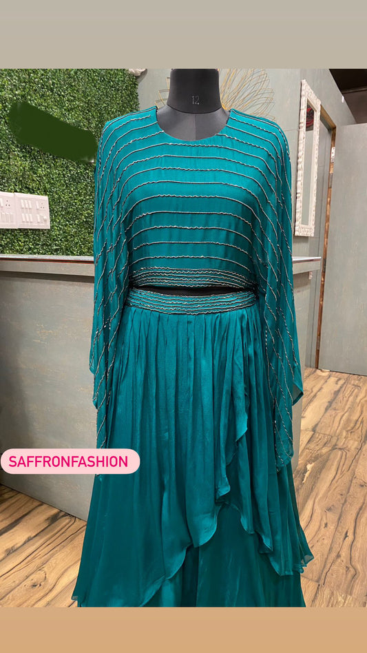 Navesha indowestern beautiful dress - Saffronfashionindia