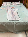 Digital printed floral bedsheet
