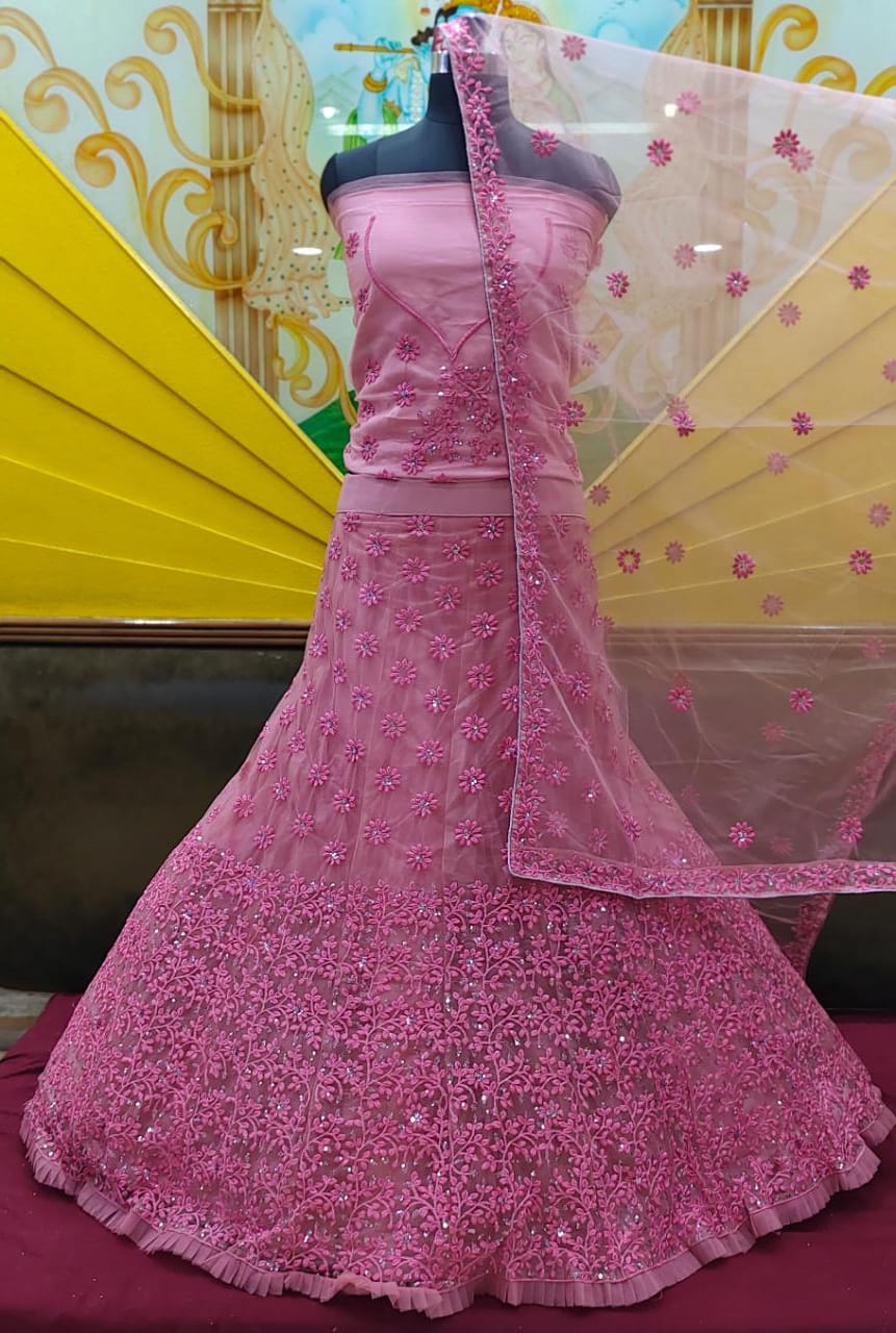 Susan stylish reception lehanga choli - Saffronfashionindia