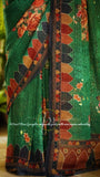 Gulmohar sequins saree