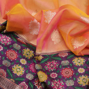 Onisha handwoven kora saree