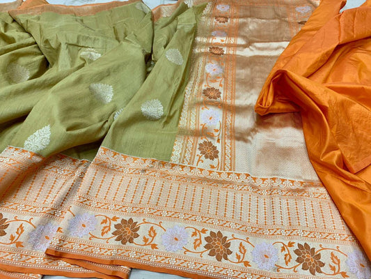 Achiki Banarsi saree - Saffronfashionindia