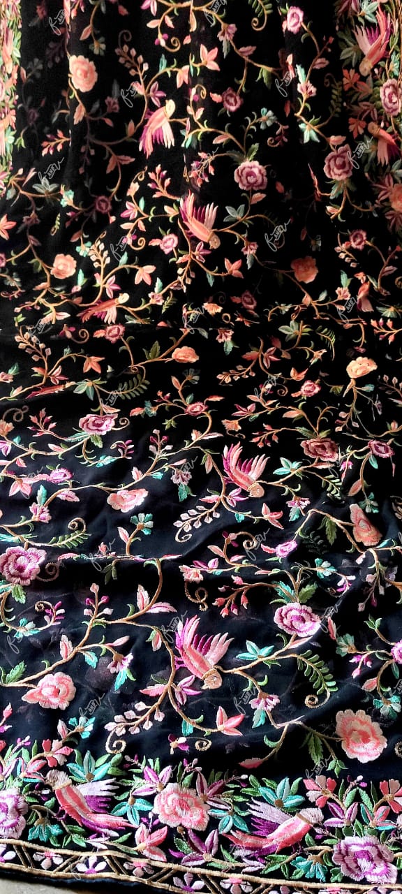 Parsi inspired Kashmiri saree Parsi inspired saree SaffronFashion