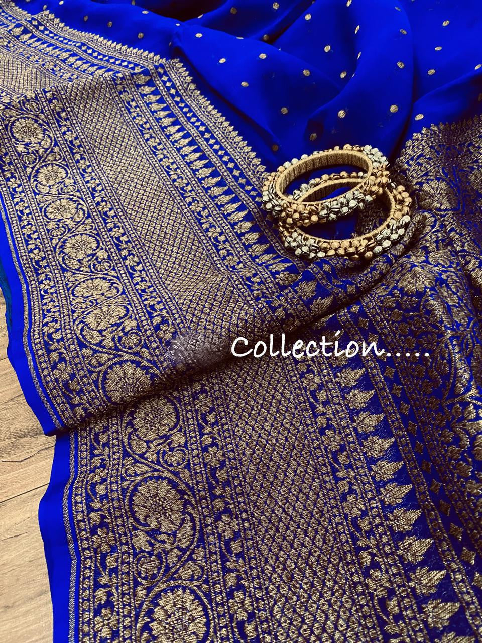 Antique zari banarsi saree - Saffronfashionindia