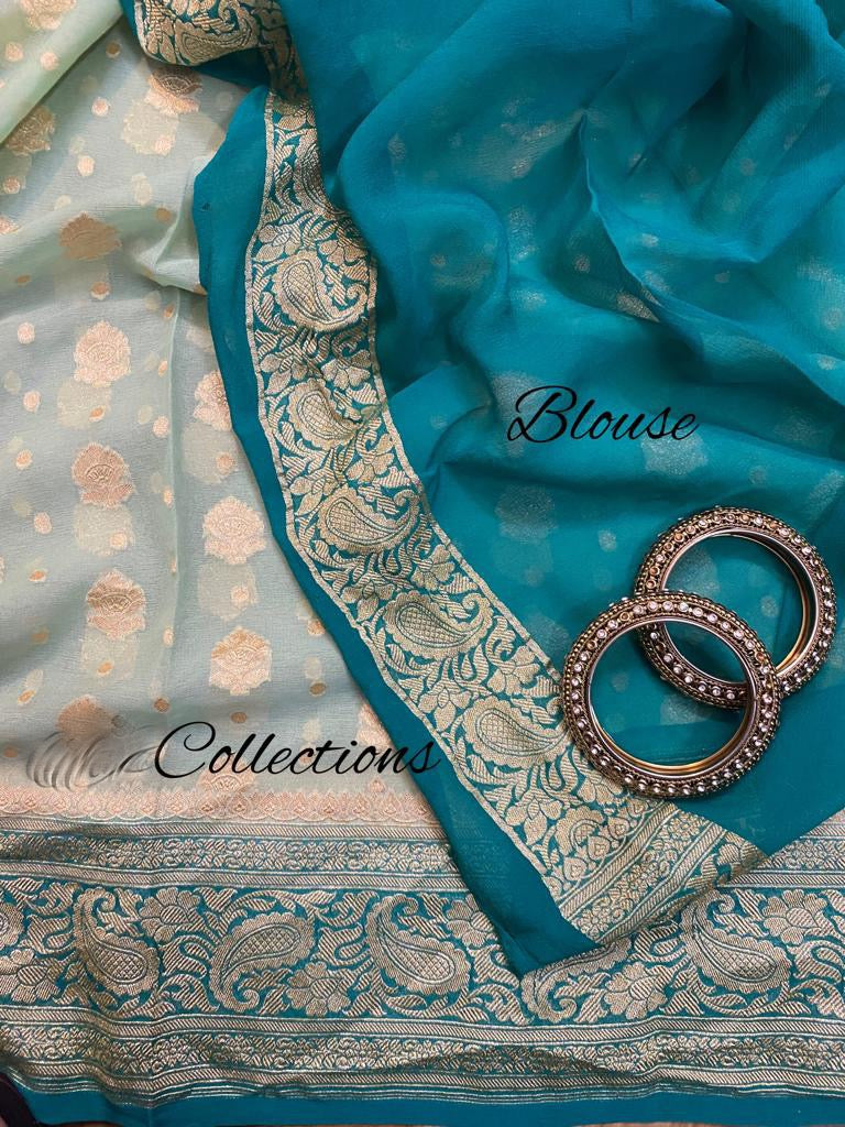 Wahida handwoven Banarsi saree - Saffronfashionindia