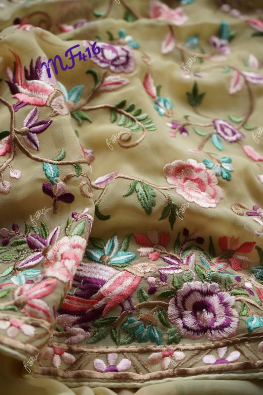 Parsi inspired Kashmiri saree Parsi inspired saree SaffronFashion