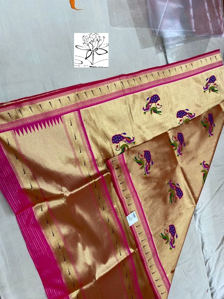 Muniya inspired paithani dupatta - Saffronfashionindia
