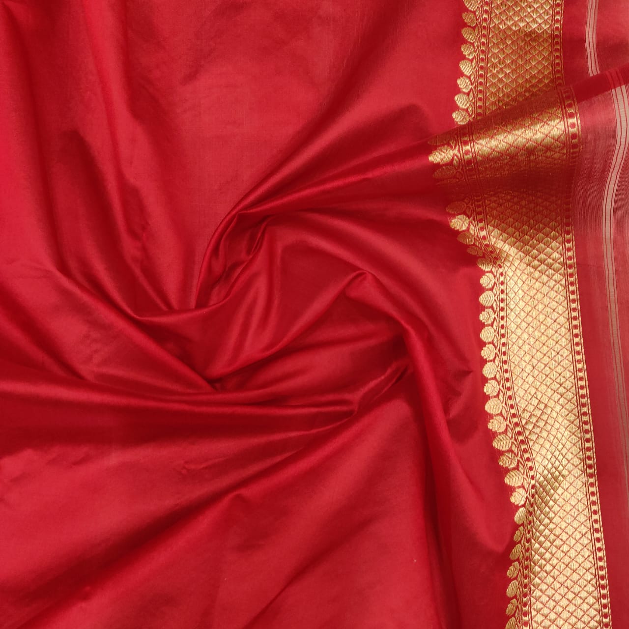 Ranjhana handwoven yellow kora saree - Saffronfashionindia