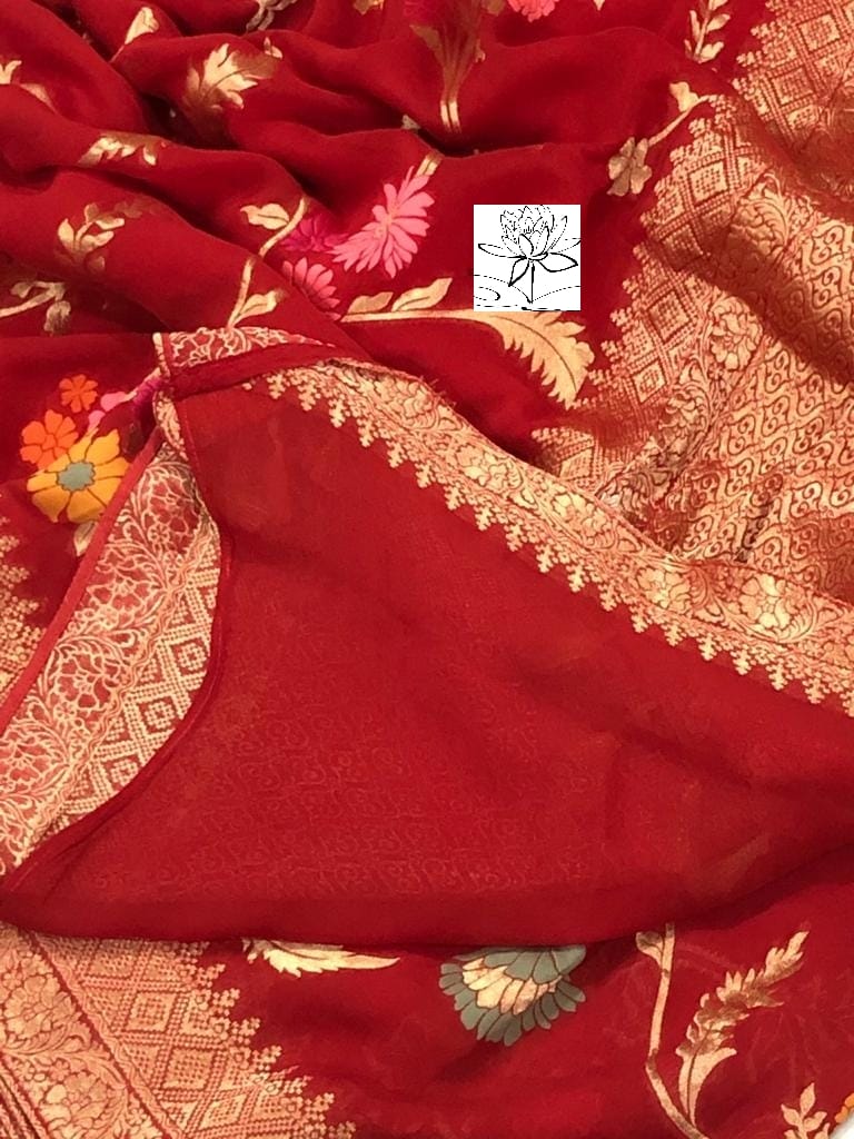 Rimika khaddi banarsi saree - Saffronfashionindia