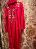 Valentine red hot salwar suit