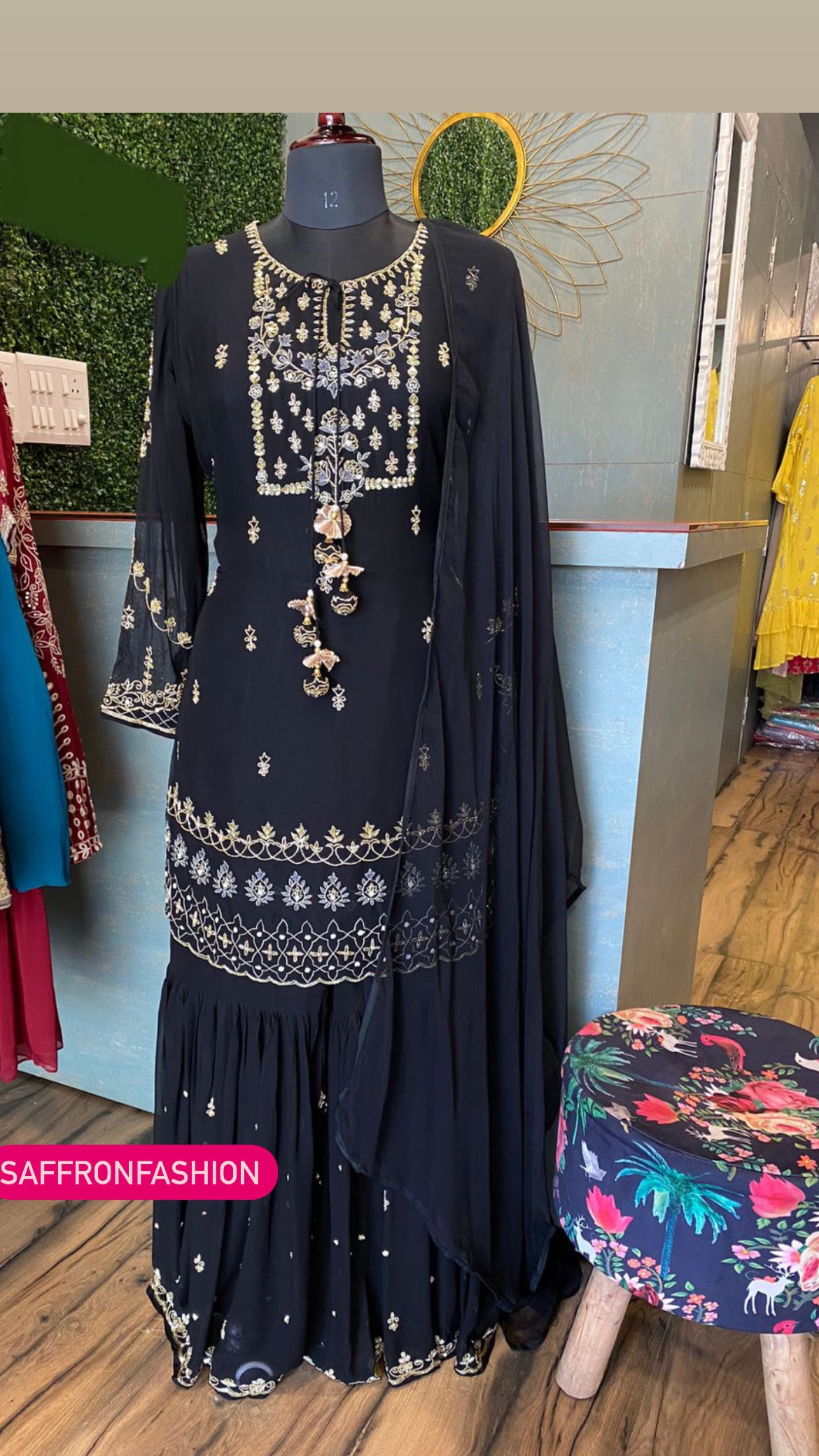 Anjani kurta dress - Saffronfashionindia