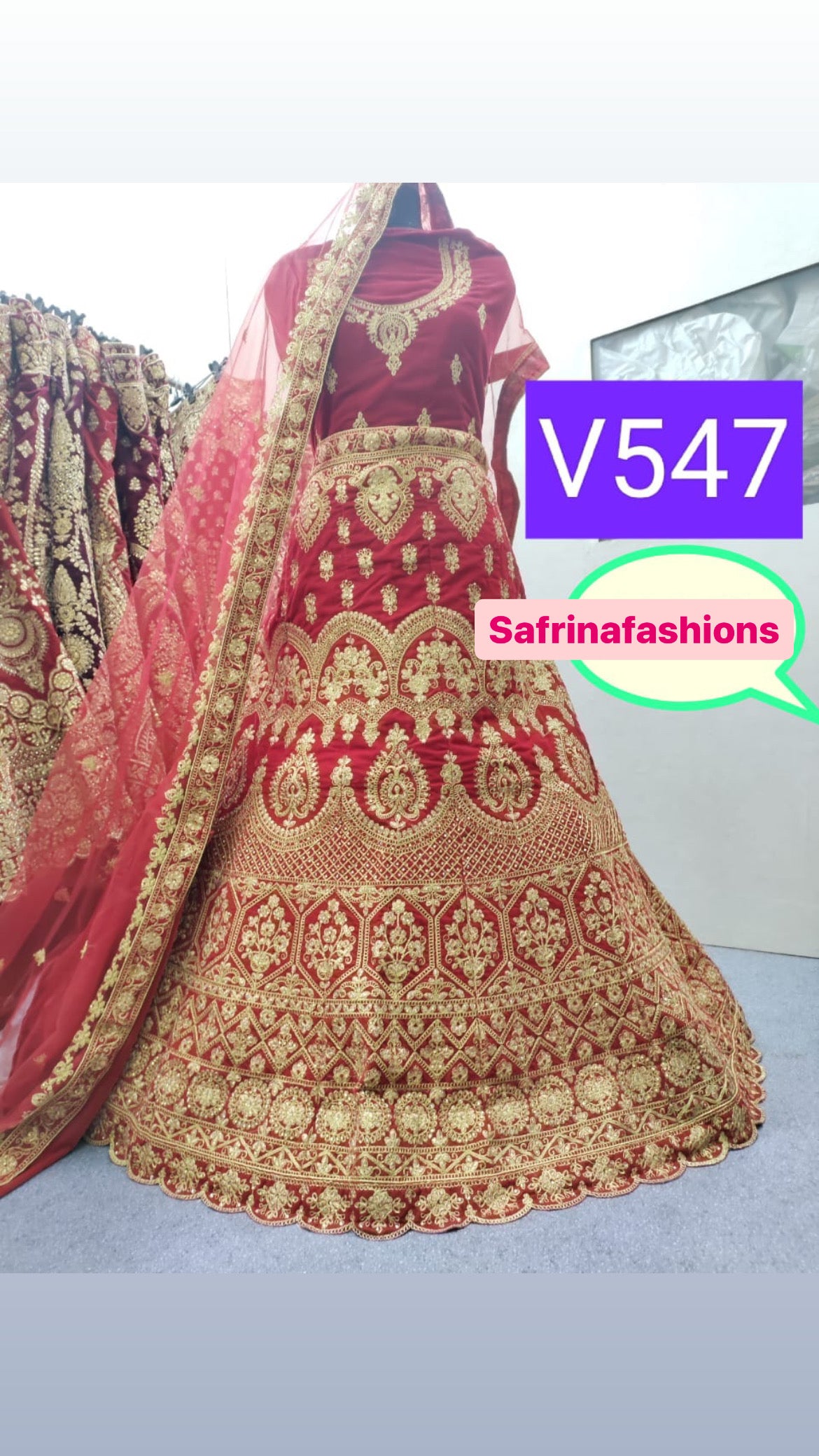 Ridhima Indian traditional Pakistani bridal lehangas - Saffronfashionindia