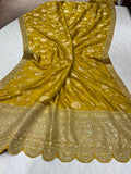 Silk sari zardosi saree