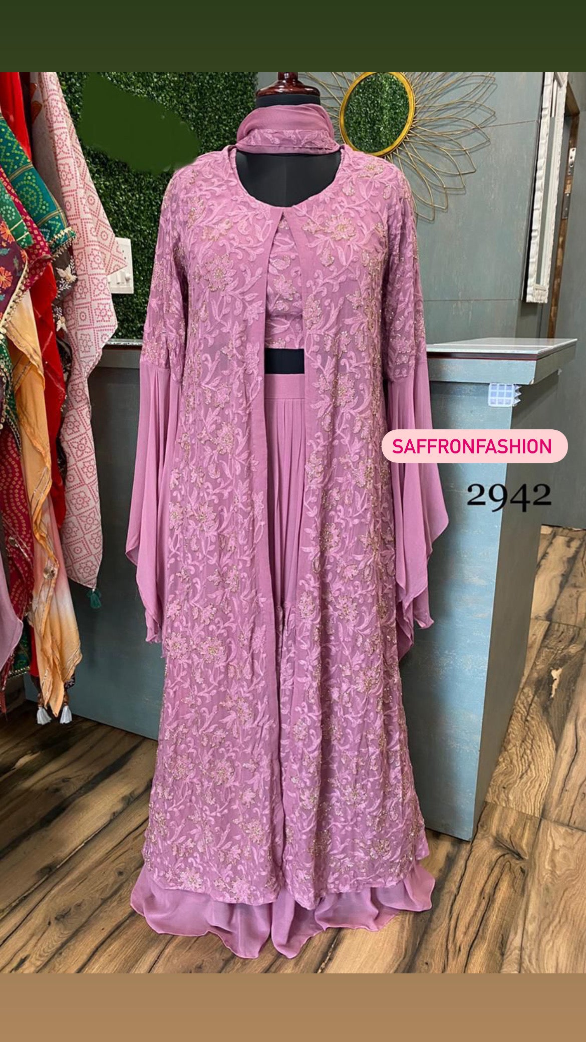 Bilica gorgette dress - Saffronfashionindia