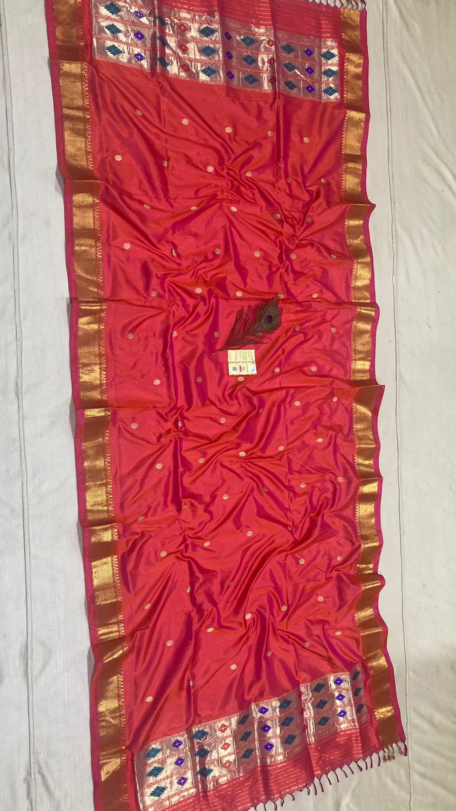 Paithani inspired dupatta - Saffronfashionindia