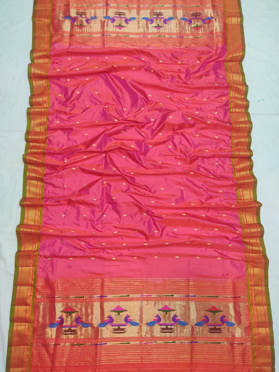 Silk paithani dupatta - Saffronfashionindia