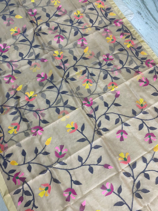 Rupmahala tantuj jamdani saree - Saffronfashionindia