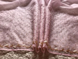 Premium chiffon crepe embroidered saree