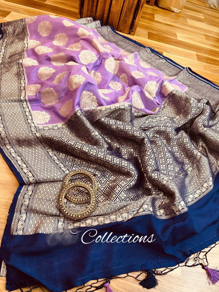 Anishka banarsi weaved saree - Saffronfashionindia