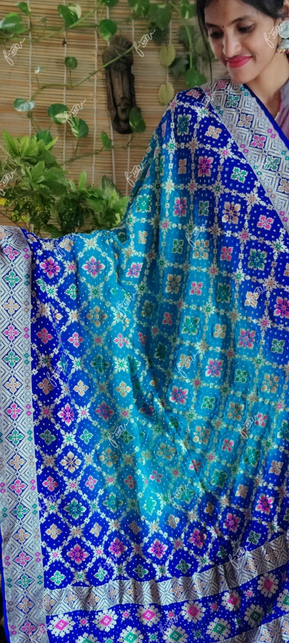 Bandhej Patola dupatta - Saffronfashionindia