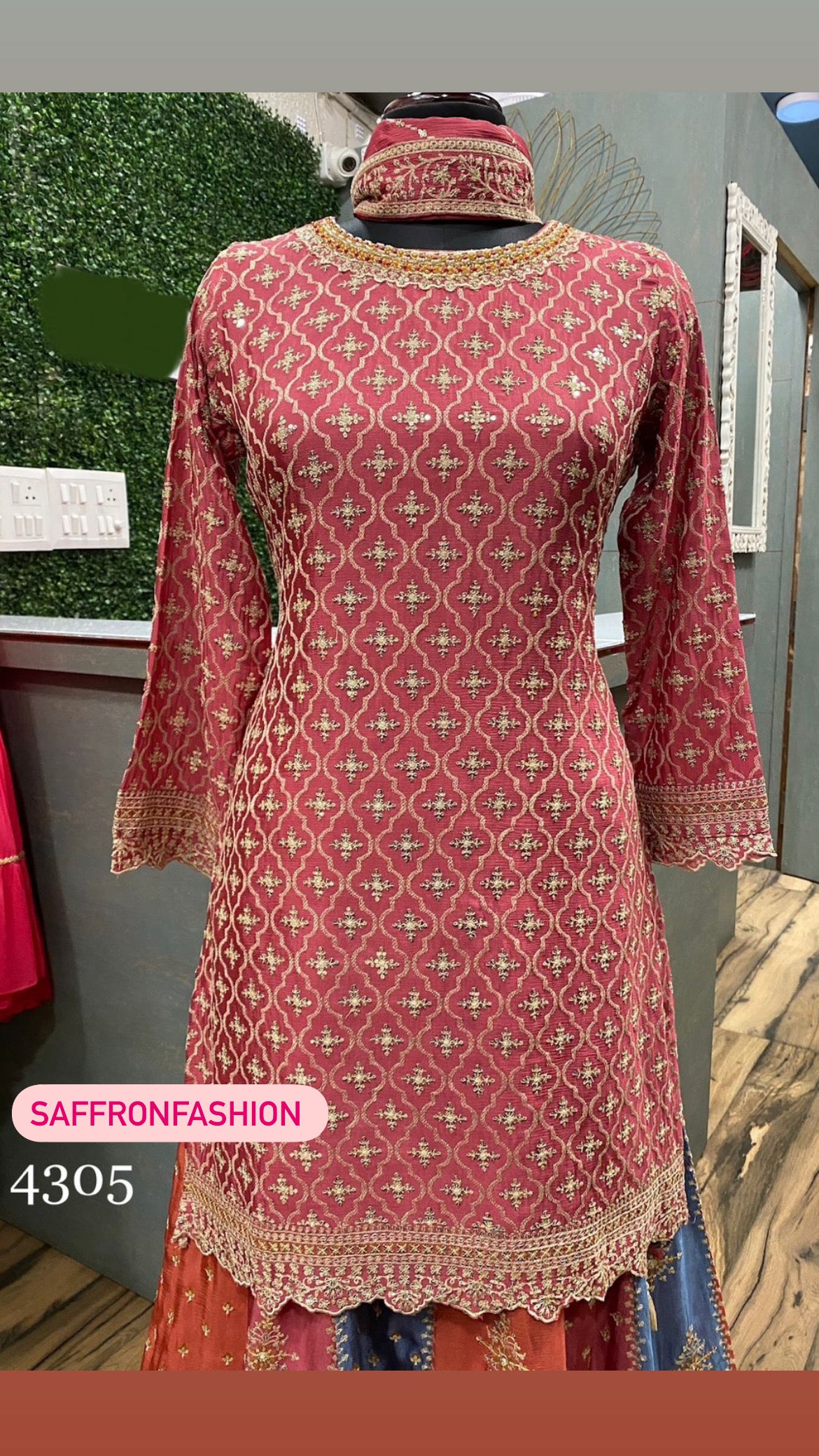 Lucina chinon beautiful dress - Saffronfashionindia