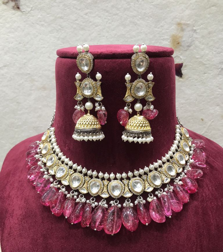 Tulip choker set - Saffronfashionindia