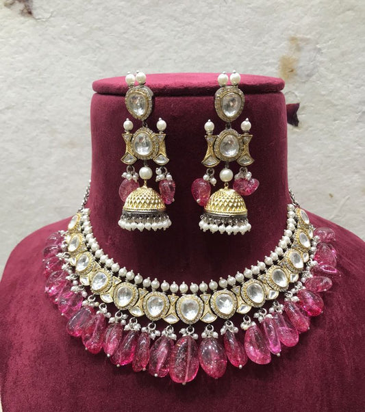 Tulip choker set - Saffronfashionindia