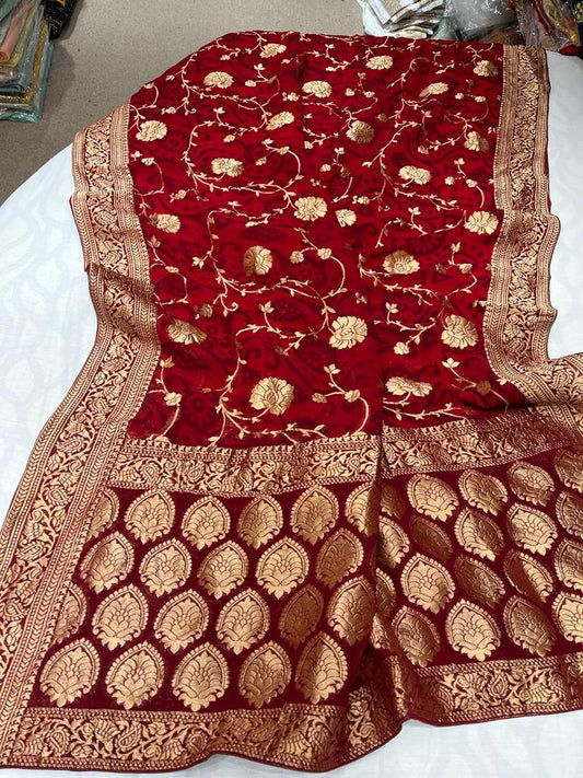 Batik inspired khaddi saree - Saffronfashionindia
