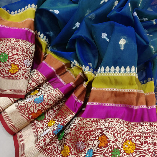 Sona rupa kadwa kora saree - Saffronfashionindia