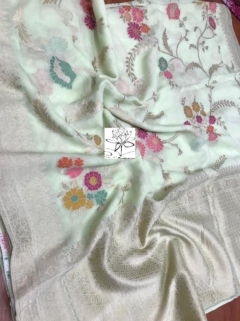 Rimika khaddi banarsi saree - Saffronfashionindia