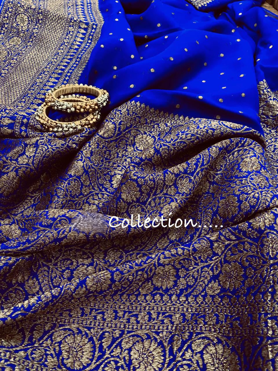 Antique zari banarsi saree - Saffronfashionindia