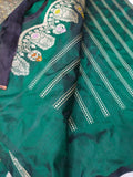 Emerald bridal Katan exclusive saree