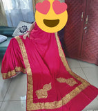Crepe embroidered saree